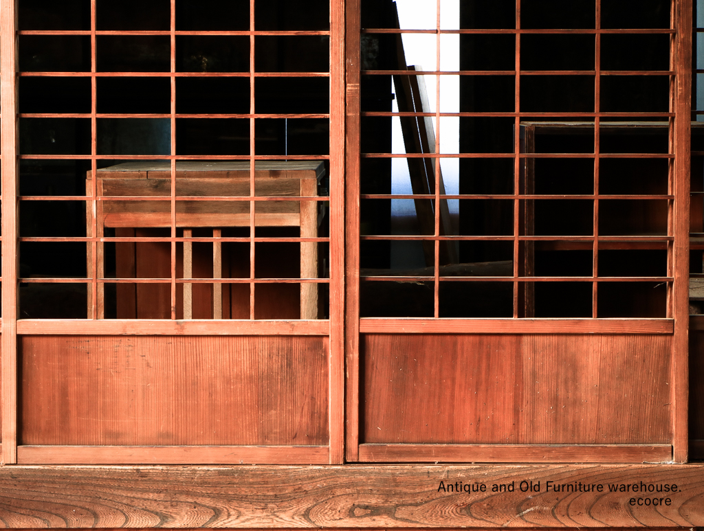 [ старый дом в японском стиле. двери ] чистота. криптомерия материал поясница имеется ширина комплект раздвижные двери shoji дверь 4 листов комплект / ширина 668mm высота 1770mm/ большой 3