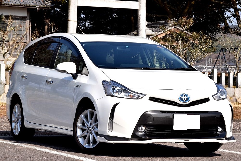 [ latter term /G touring ]H27 Prius α/ rare grade / inspection 2 year /9 -inch navi / rear monitor / digital broadcasting /BT connection /B turtle / air conditioner /ETC/ Modellista /LED/. history less 