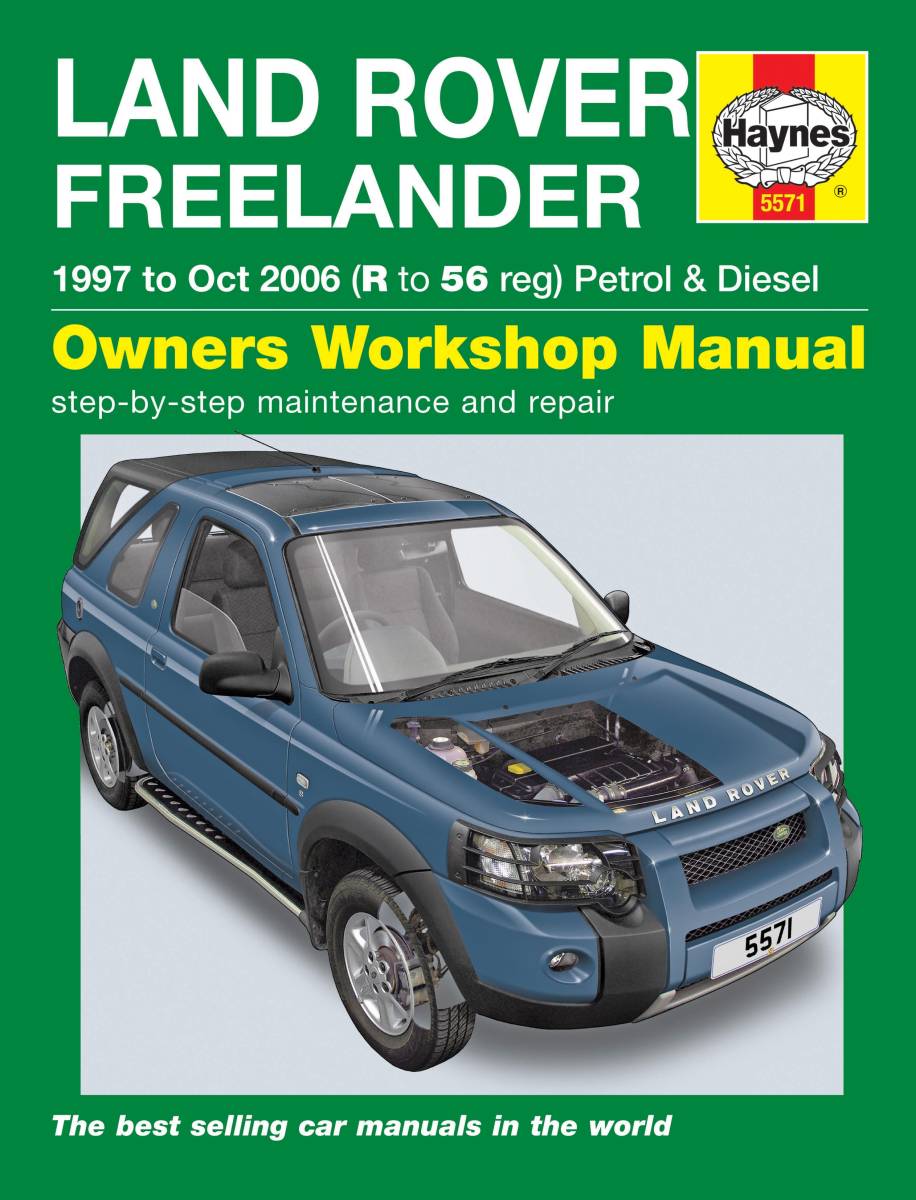 Land Rover（ランドローバー）フリーランダー 1997-2006年 英語版 整備解説書_表紙、本文は英語表記
