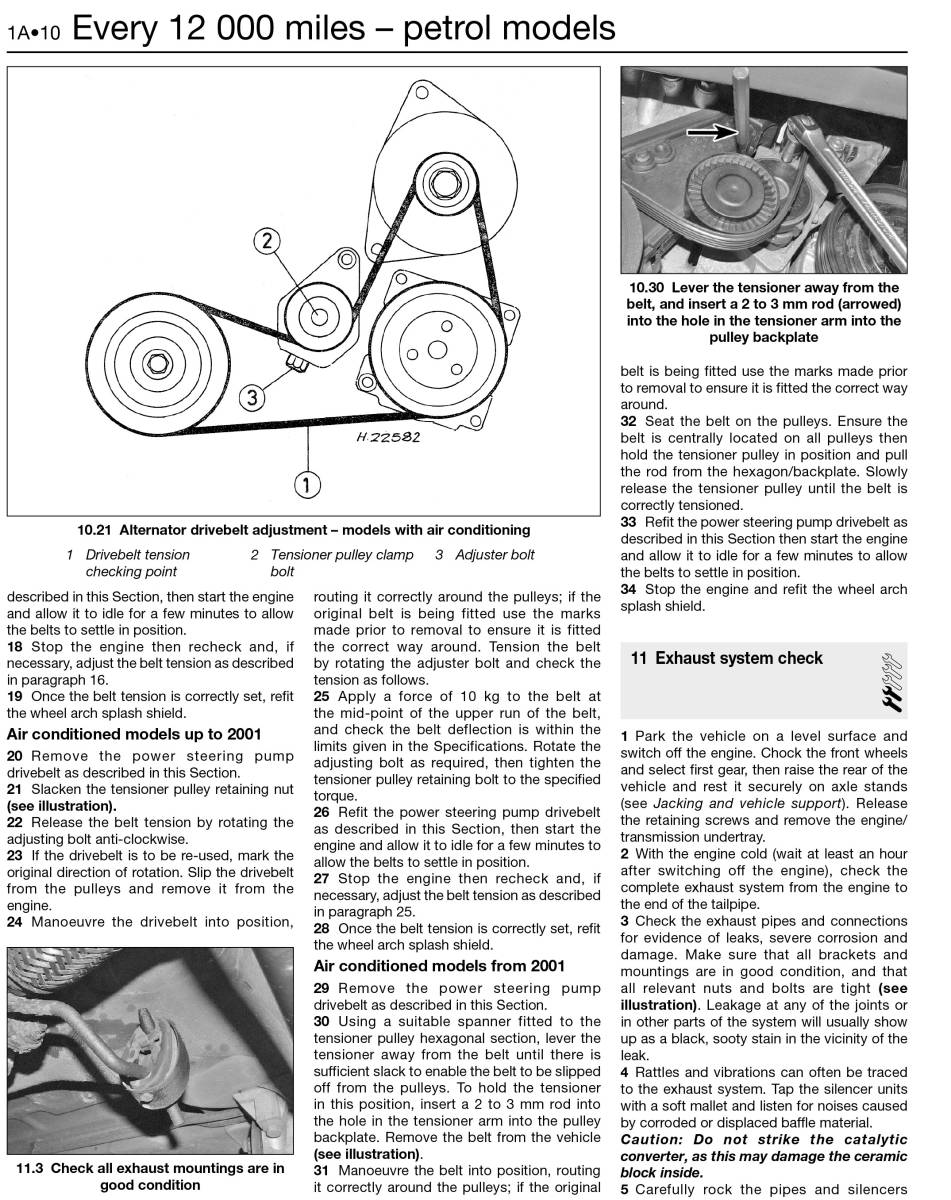 Land Rover（ランドローバー）フリーランダー 1997-2006年 英語版 整備解説書_内容の参考例