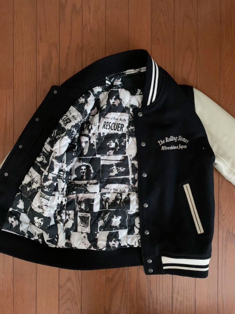 1円〜 JACK ROSE ×ローリングストーンズ スタジャン ビッグロゴ サイン ...