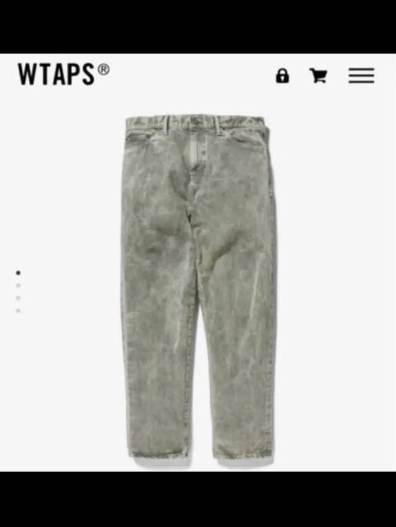 新品 21AW WTAPS BLUES BAGGY 01 TROUSERS COTTON DENIM OLIVE DRAB L