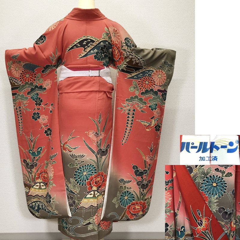 ◎宮崎良次 京紅型振袖 落款有 宮崎紅型 成人式 結婚式◎ ◎宮崎良次 京紅型振袖 落款有 宮崎紅型 成人式 結婚式◎