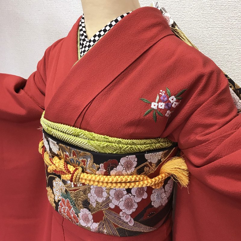 301z7◎小柄な方にも!桂由美 古典柄 振袖 刺繍 成人式 結婚