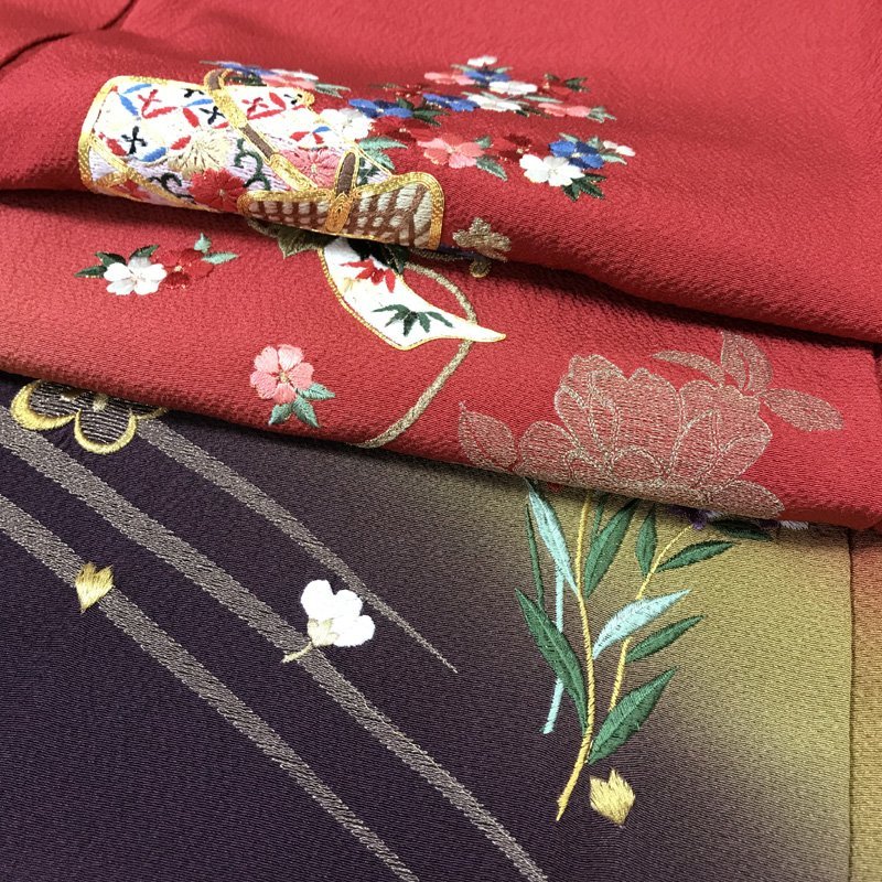 ◎小柄な方にも!古典柄 振袖 刺繍 シンプル 成人結婚式◎美品 301z16