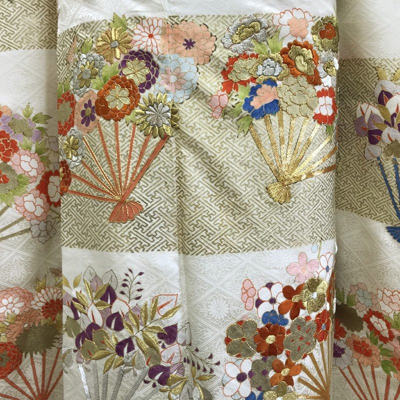 ◎古典柄 振袖 金銀駒刺繍 比翼付き 成人式 結婚式◎状態良好 301z20