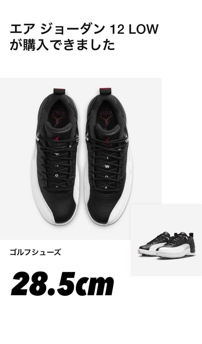 28.5cm☆NIKE AIR JORDAN 12 LOW GOLF PLAYOFFS☆エアジョーダン ロー