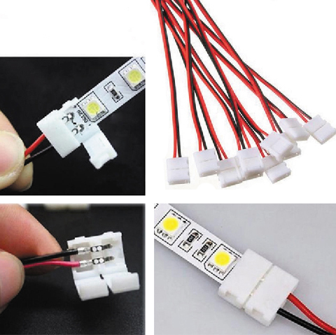 ★ LED ライト テープ 5V用 ★ 8mm 2芯 [延長用ケーブル 5本] ＆ [USBケーブル 5本] ＆ [ON/OFF 切り替えスイッチ付 ケーブル 1本] ★