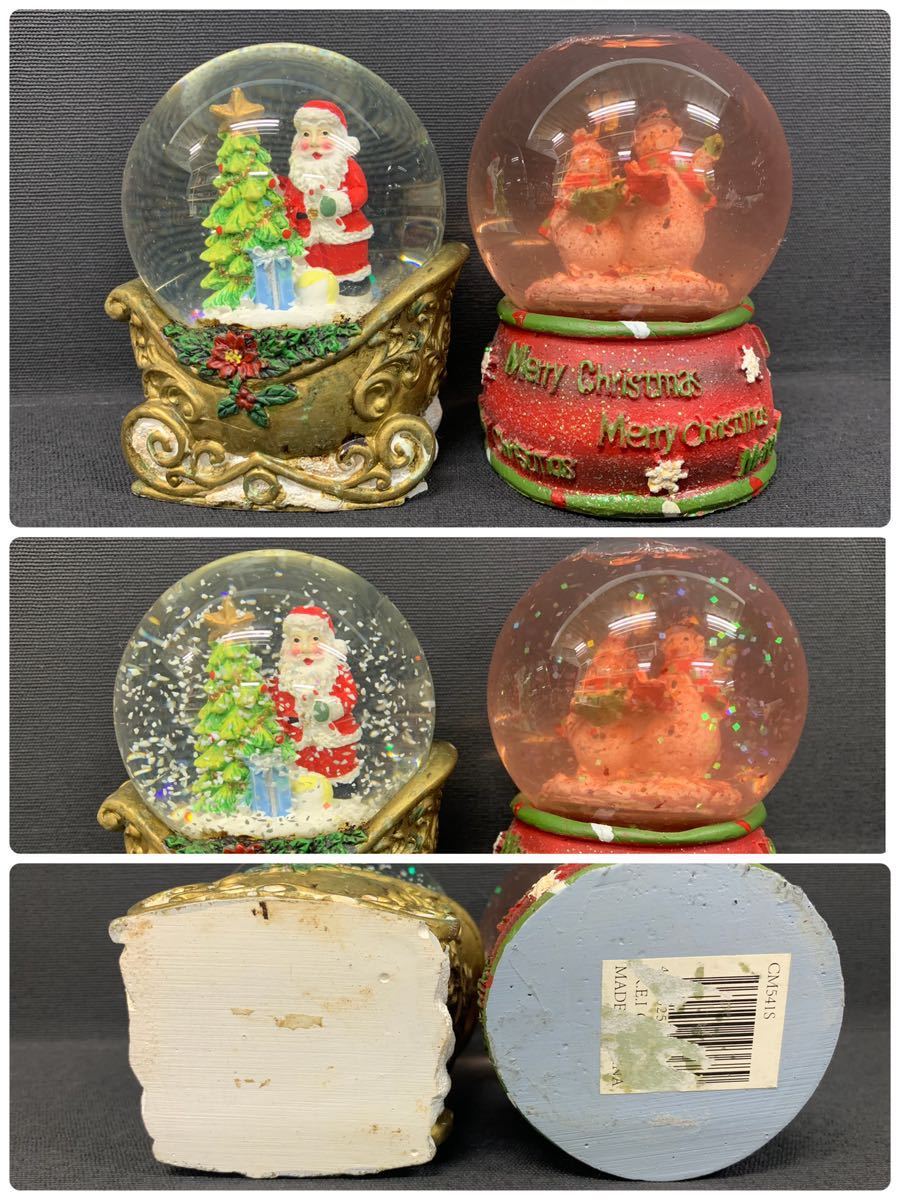 Y■ スノードーム まとめ 12個 ミッキー 関ジャニ サンタ クリスマス お土産 スノーグローブ 置物 インテリア オブジェ コレクションの画像7