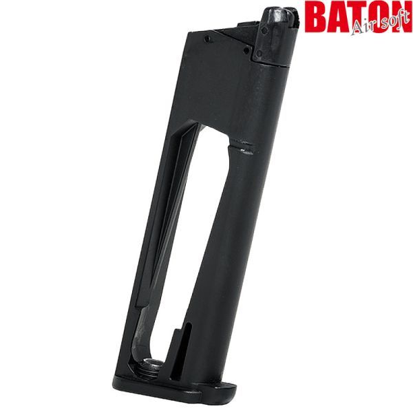 【新品☆即納】BATON Airsoft 1911 CO2 マガジン Type-N (JASG認定) *ブラック/装弾数：15発 【品番：B-1911-COM-N】4580707970074*_画像1