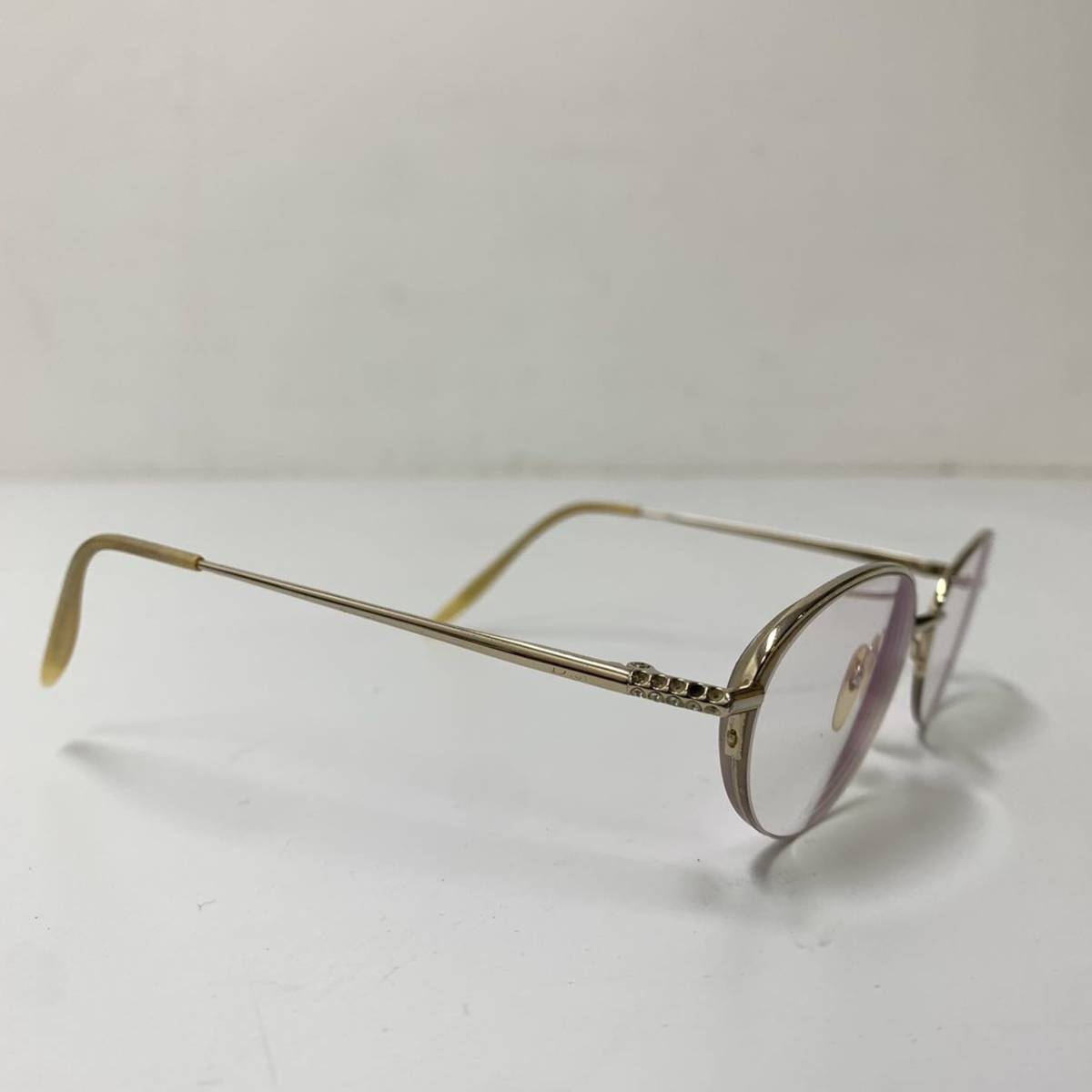 VINTAGE Dior очки очки I одежда TITAN-P metal рама рама раз ввод Vintage Dior [ letter pack почтовый сервис плюс отправка по почте возможно ]#3
