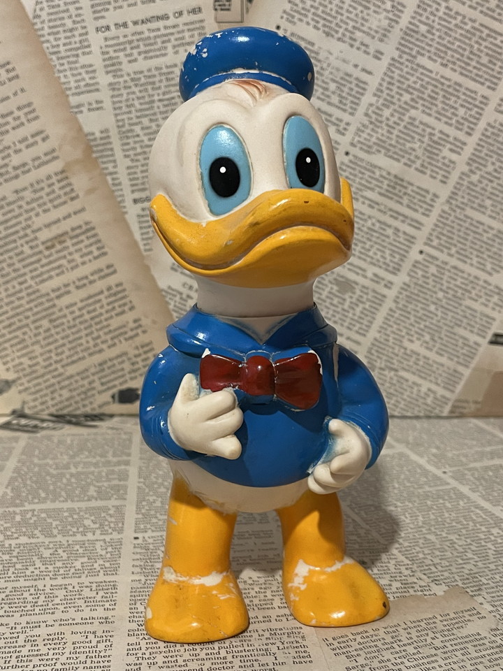 *1970 годы / Donald Duck / Raver кукла / sofvi / быстрое решение Vintage / средний . завод / Disney *