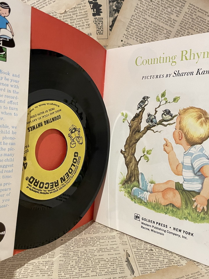 ☆1950年代/数え歌/レコード&ブック/即決ビンテージ/海外/絵本/Counting Rhymes/Book & Record(50s) RE-013_画像2