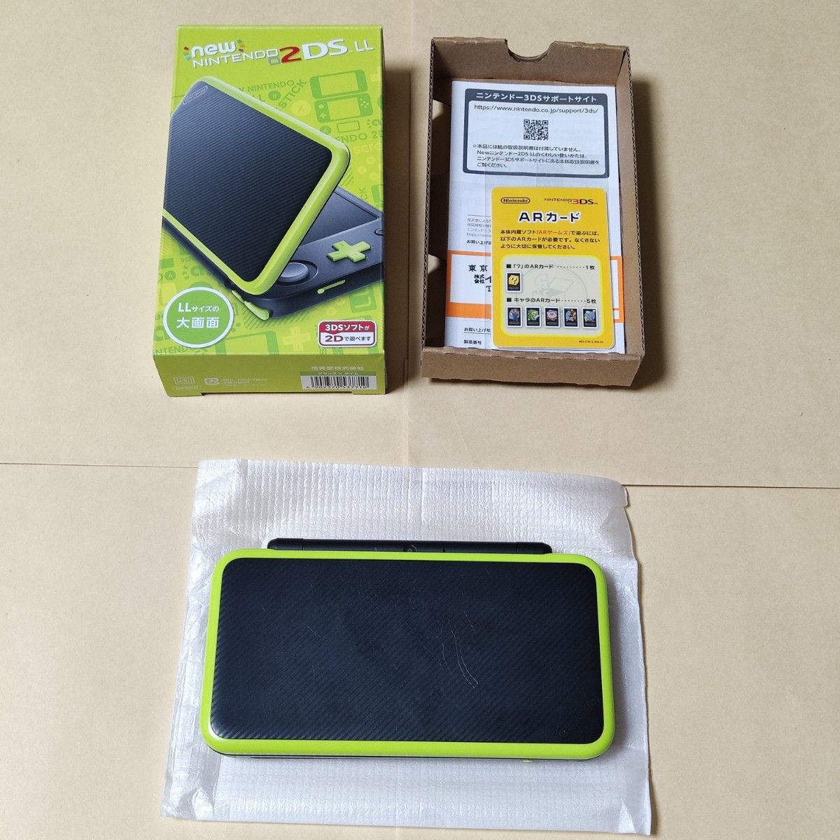 Newニンテンドー2DS LL 本体 ブラック×ライム SDカード欠品 Newニンテンドー2DS LL 本体 ブラック×ライム SDカード欠品