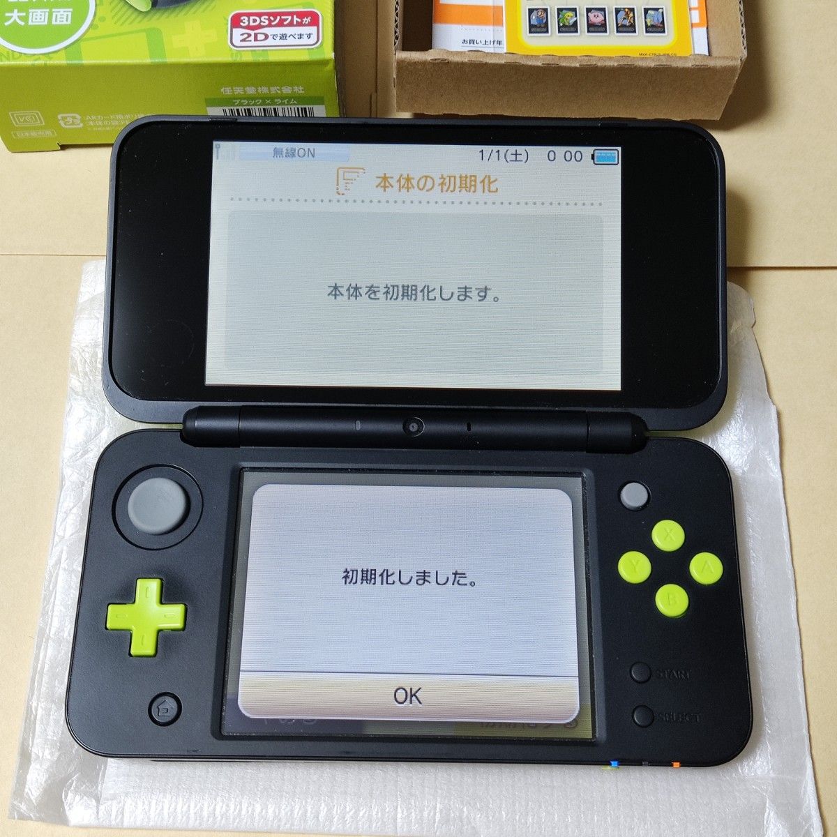 Newニンテンドー2DS LL 本体 ブラック×ライム SDカード欠品 Newニンテンドー2DS LL 本体 ブラック×ライム SDカード欠品