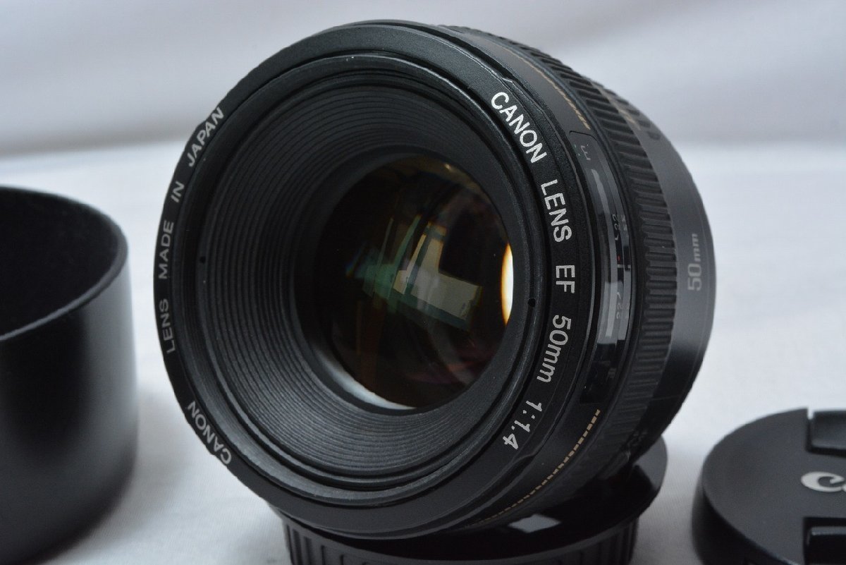 新品 Canon 単焦点レンズ EF50mm F1.4 USM フルサイズ対応-