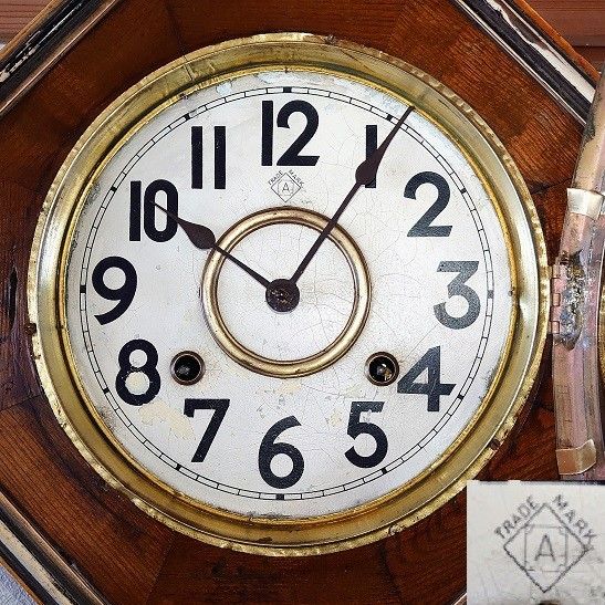 完動・美品〉アンソニア 八角合長ゼンマイ振り子時計 完動・美品〉アンソニア 八角合長ゼンマイ振り子時計