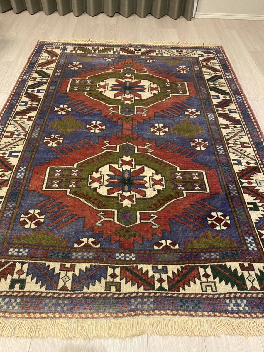 Vintage rug 122*163手織り オールドキリム ビンテージ