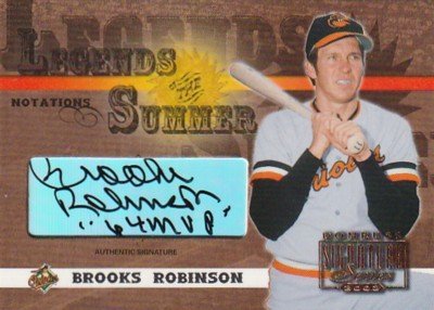 2003 DONRUSS SIGNATURE Brooks Robinson Auto 1964 MVP INSCRIPTION #/150 ORIOLES LEGEND HOFの画像1