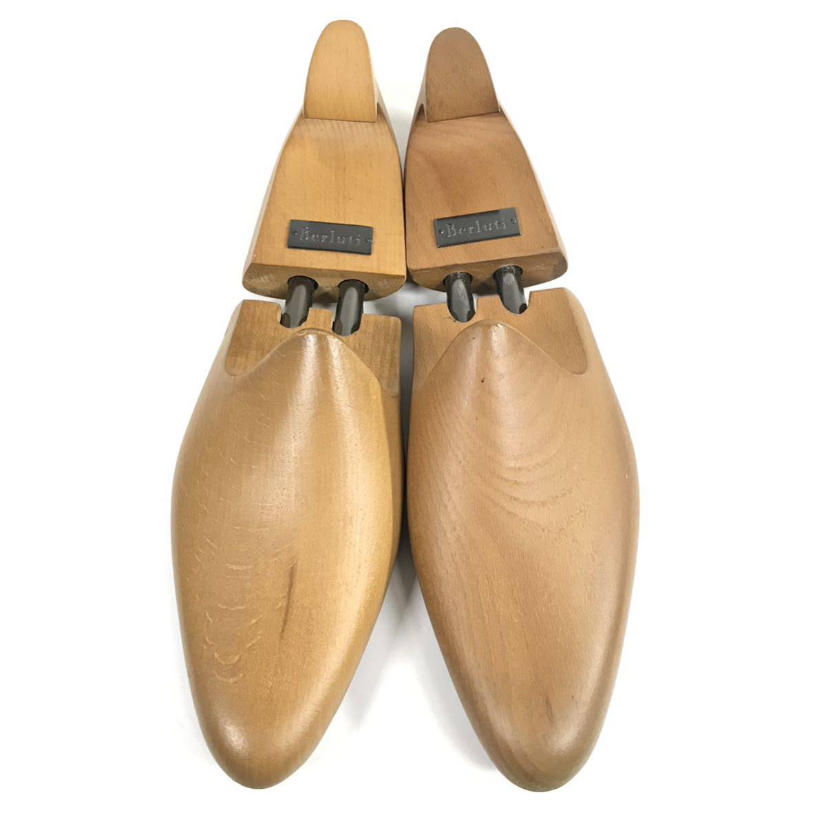 [ Berluti ] подлинный товар Berluti колодка tree оригинальный Logo металлические принадлежности обувь keeper обувные колодки размер 8 из дерева мужской мужской Франция производства 