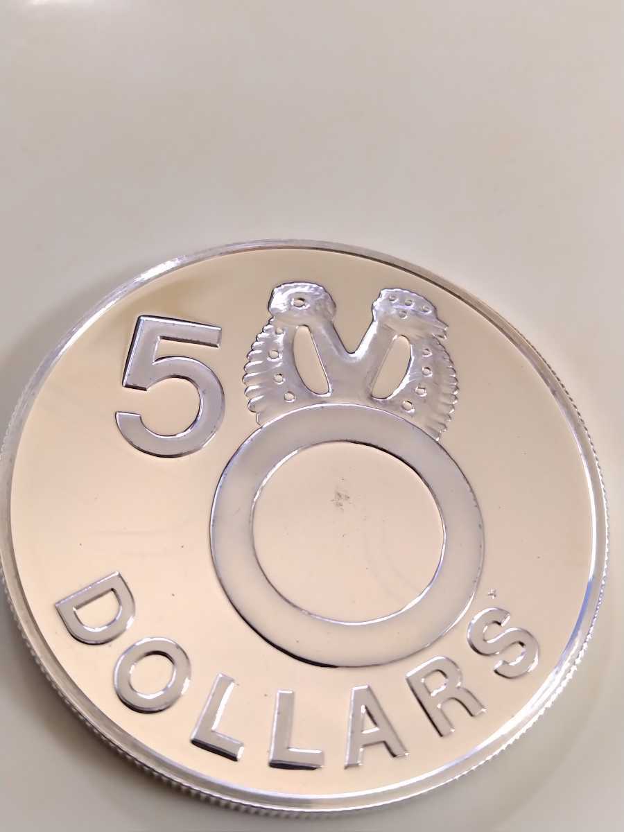ソロモン諸島 1983 5ドル銀貨 プルーフ の画像5