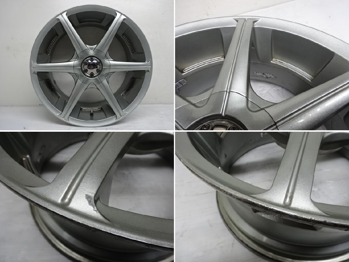 T-073(送料無料/代引きOK)ランクD 中古 激レアサイズ B.I.M ZEIT SS 17x7.5JJ +42 5H PCD114.3 BIM BRIDGESTONE グレー 当時物 4本SETの画像2