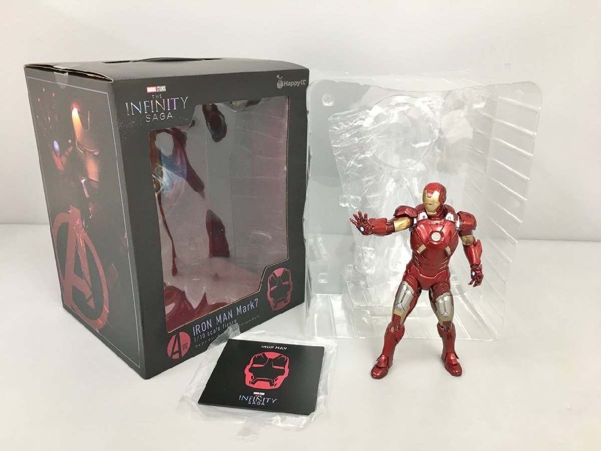 サニーサイドアップ Happyくじ MARVEL THE Infinity SAGA A賞 アイアンマン・マーク7 1/10スケールフィギュア 美品 2301LBM003_画像2