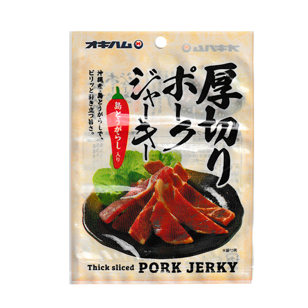  Okinawa . earth production snack bite your order gourmet Okinawa delicacy thickness cut . pork jerky 30g