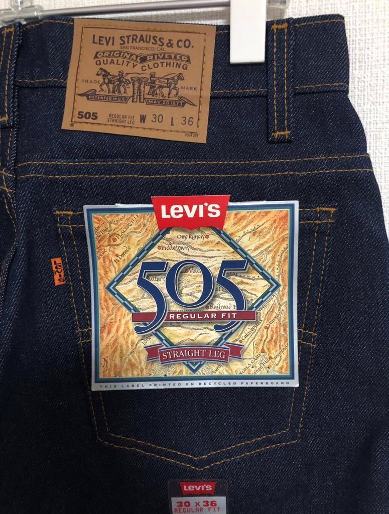 激レア!! デッド USA製 90s LEVI'S リーバイス 505 0217 デニム パンツ W30 501 66 前期 ビッグE BIGE ヴィンテージ 50s 60s 70s 80s 501XX_画像1