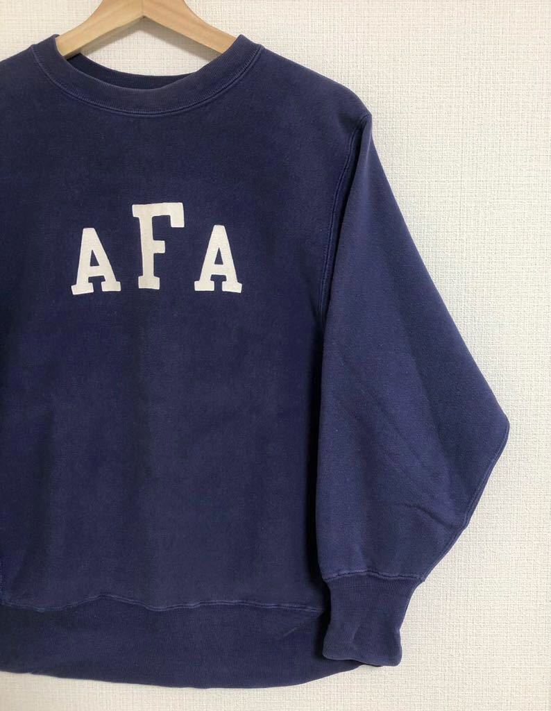 70s USAFA チャンピオンリバースウィーブ ナス紺 | labiela.com