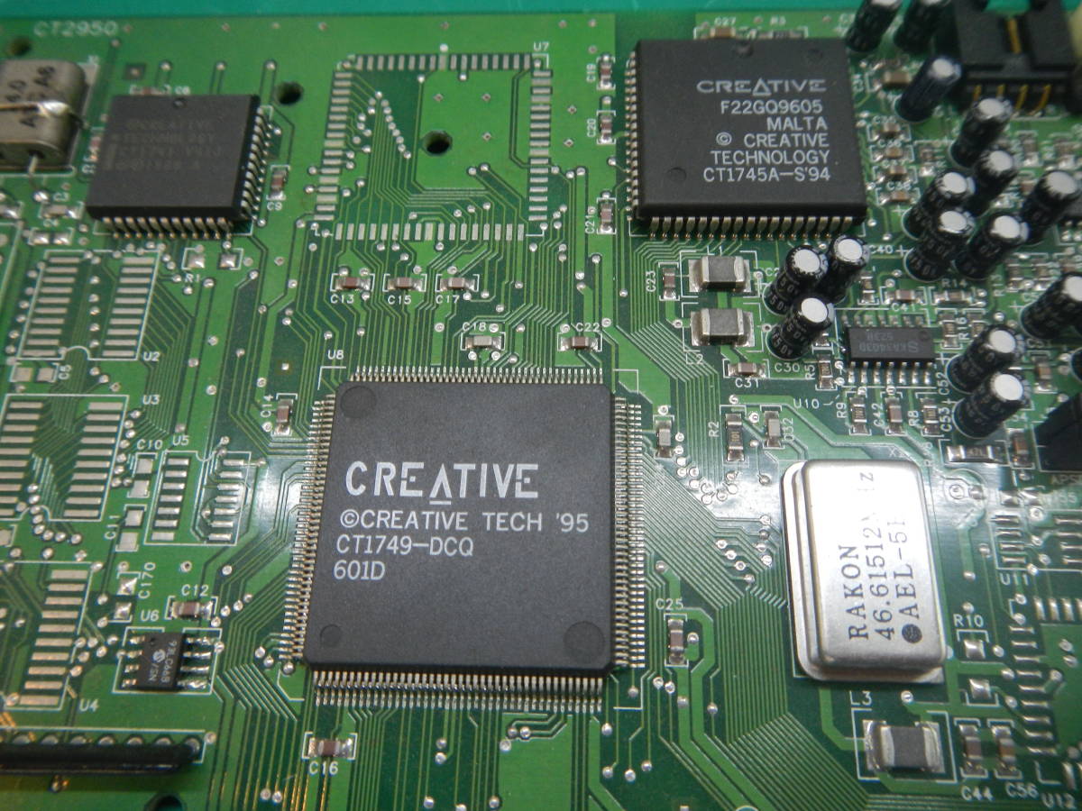 ISA Creative Labs Sound Blaster 16 CT2950 SB16PROP49 CT2951-A3 動作品（コンデンサ正常）の画像3