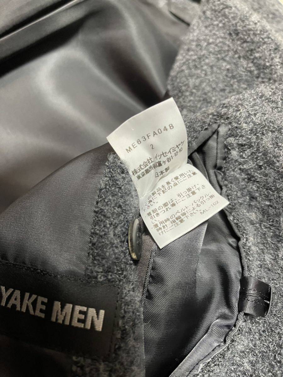 イッセイミヤケメン issey miyake men チェスターコート ボア風