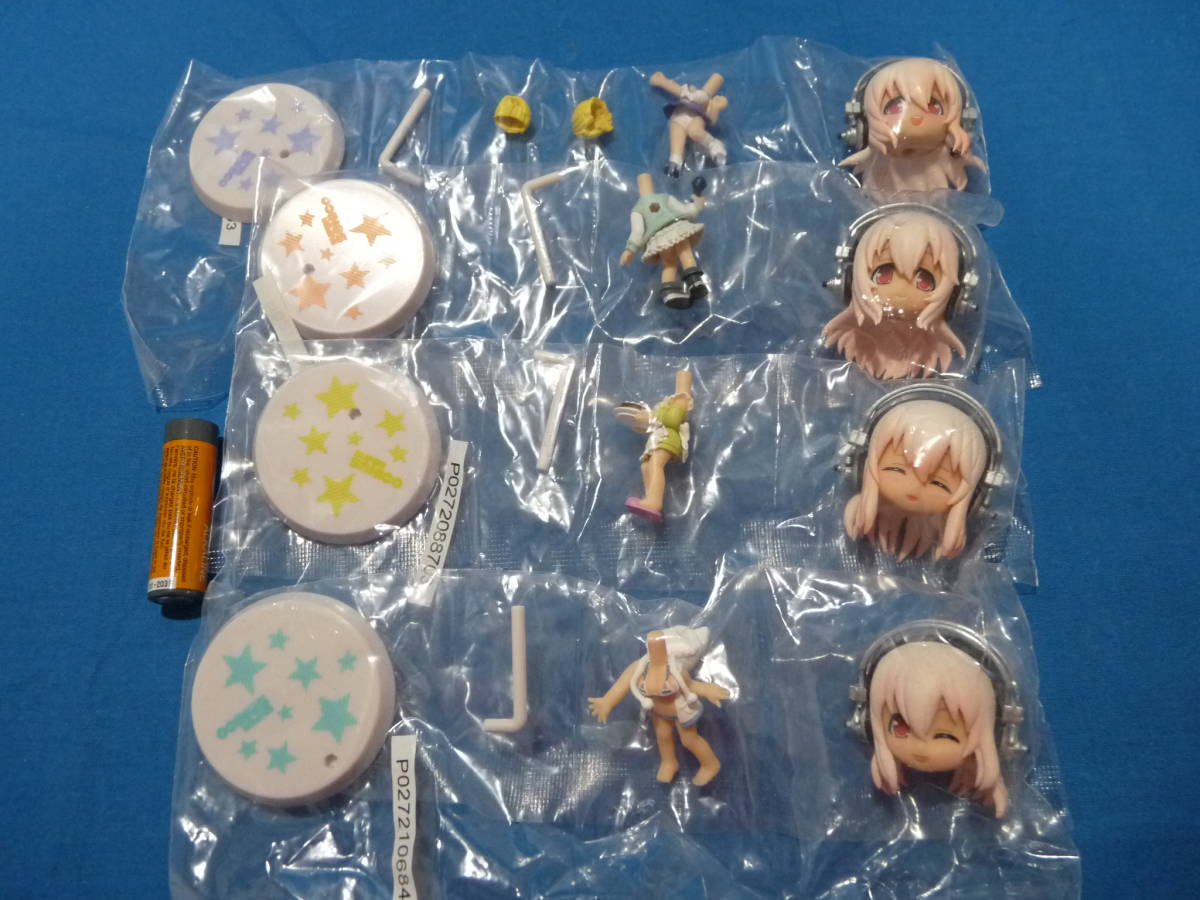  most lot Super Sonico ~....-!!G...... Cara unopened goods 4 piece breaking the seal goods 1 piece 5 point set 