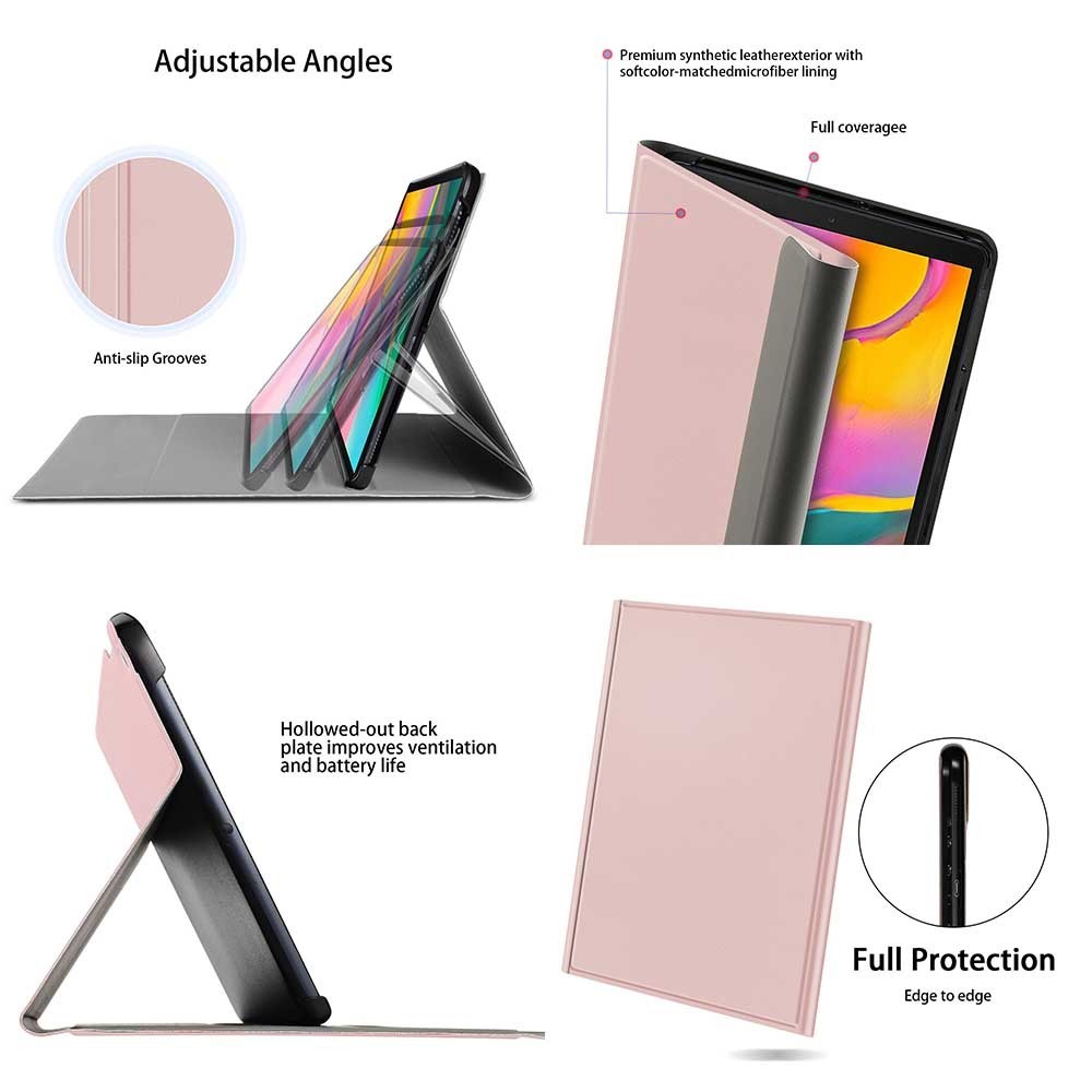 J:COM Galaxy Tab A 10.1 2019(SM-T510 /T515) for leather case attaching Bluetooth keyboard rose Gold 