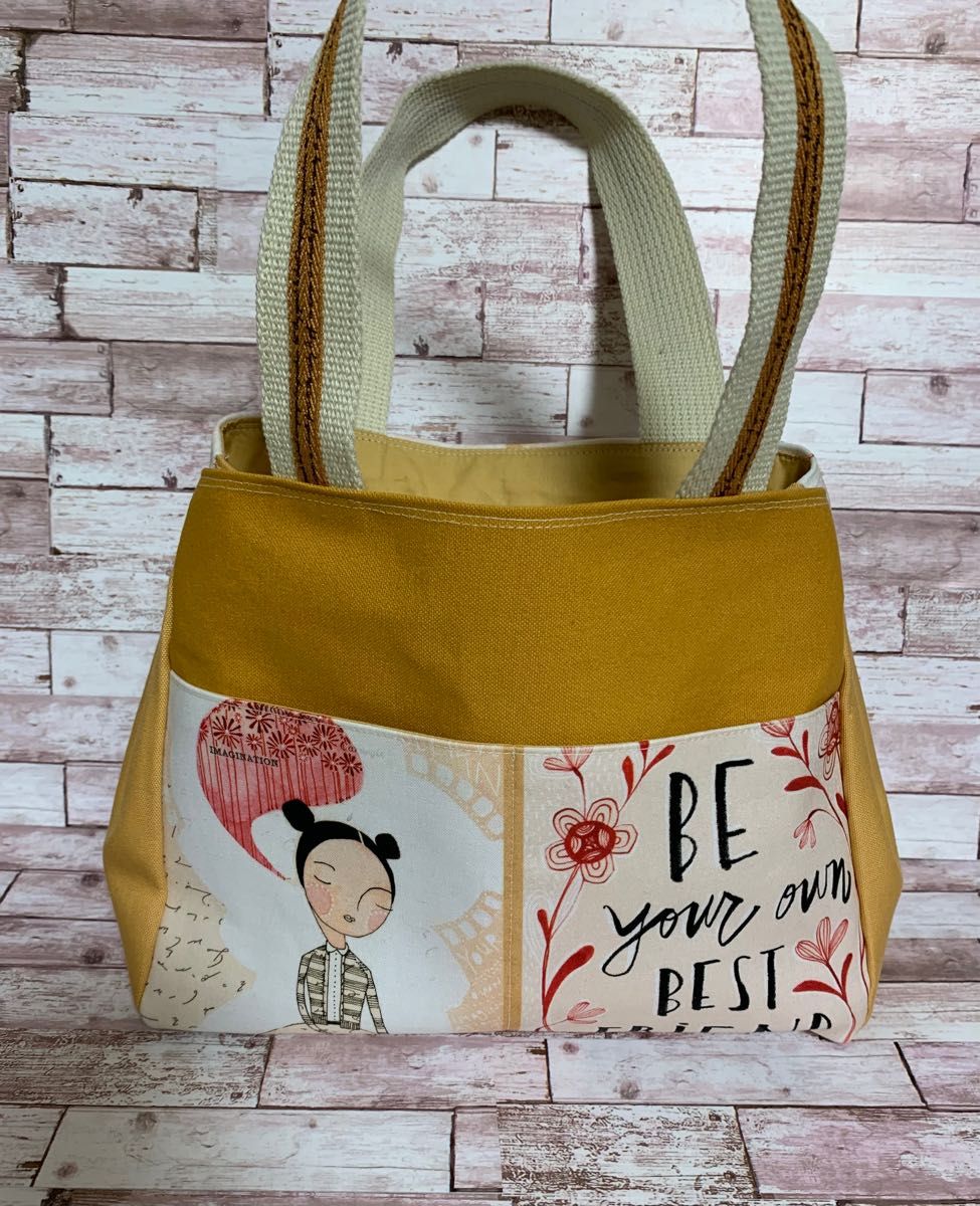 ハンドメイド ミニトートバッグ 女の子パネル生地 - 通販 - pinehotel.info