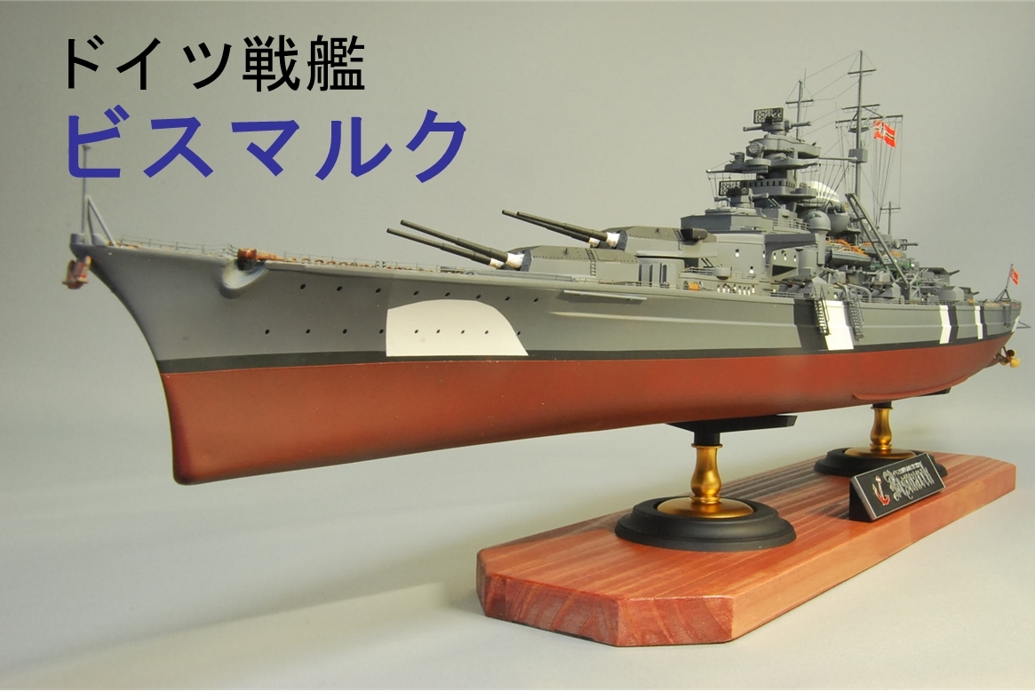 ドイツ戦艦 ビスマルク アカデミー1/350 完成品