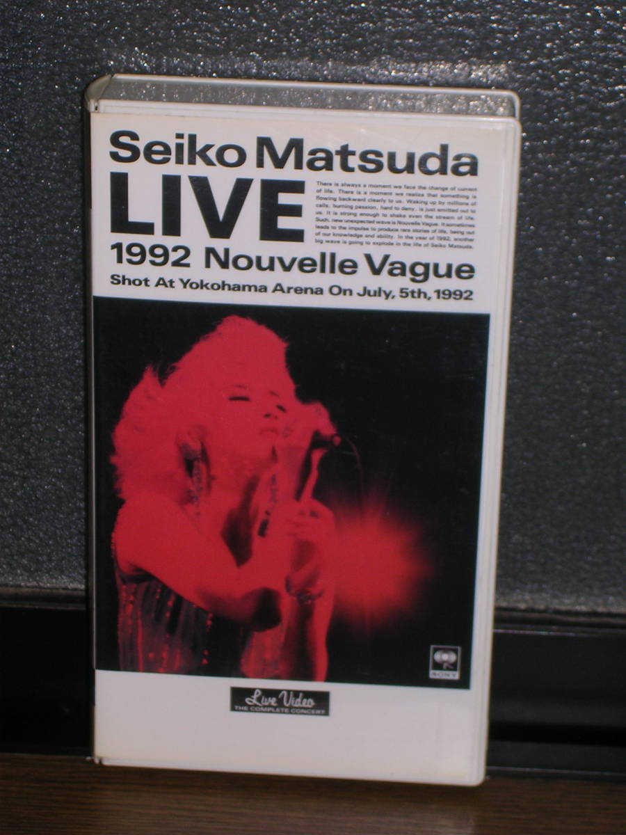 国内盤VTR(VHS) 松田聖子／Seiko Matsuda LIVE 1992 Nouvelle Vague