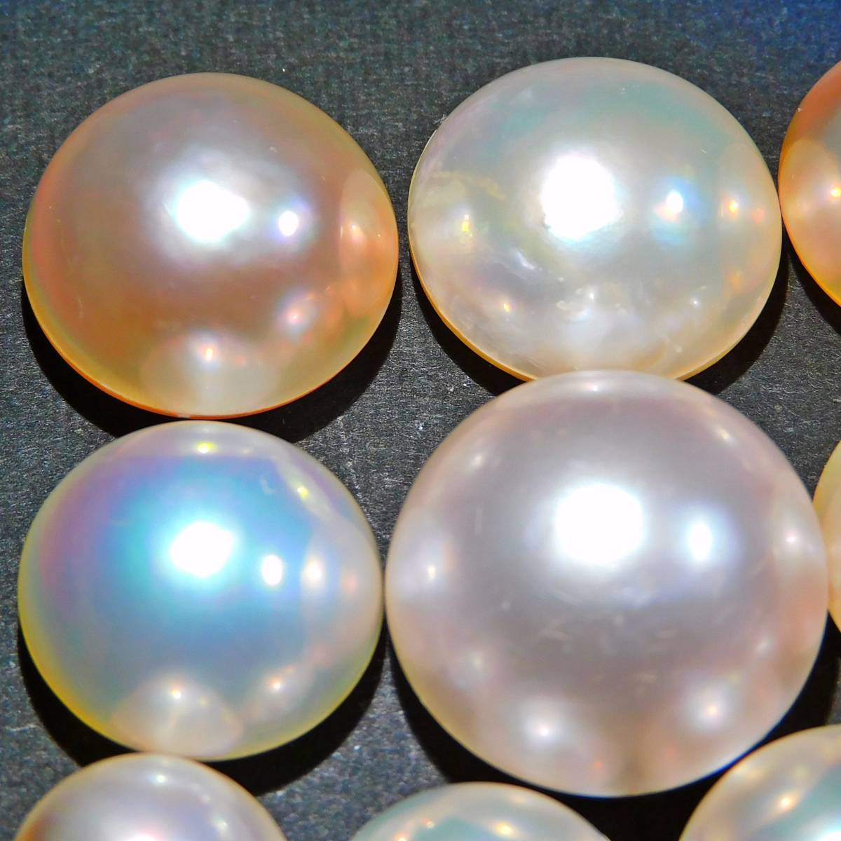 ◆マベパール 100ctおまとめ◆ ルース 裸 真珠 pearl ハーフ half 宝石 ジュエリー 美品_画像4