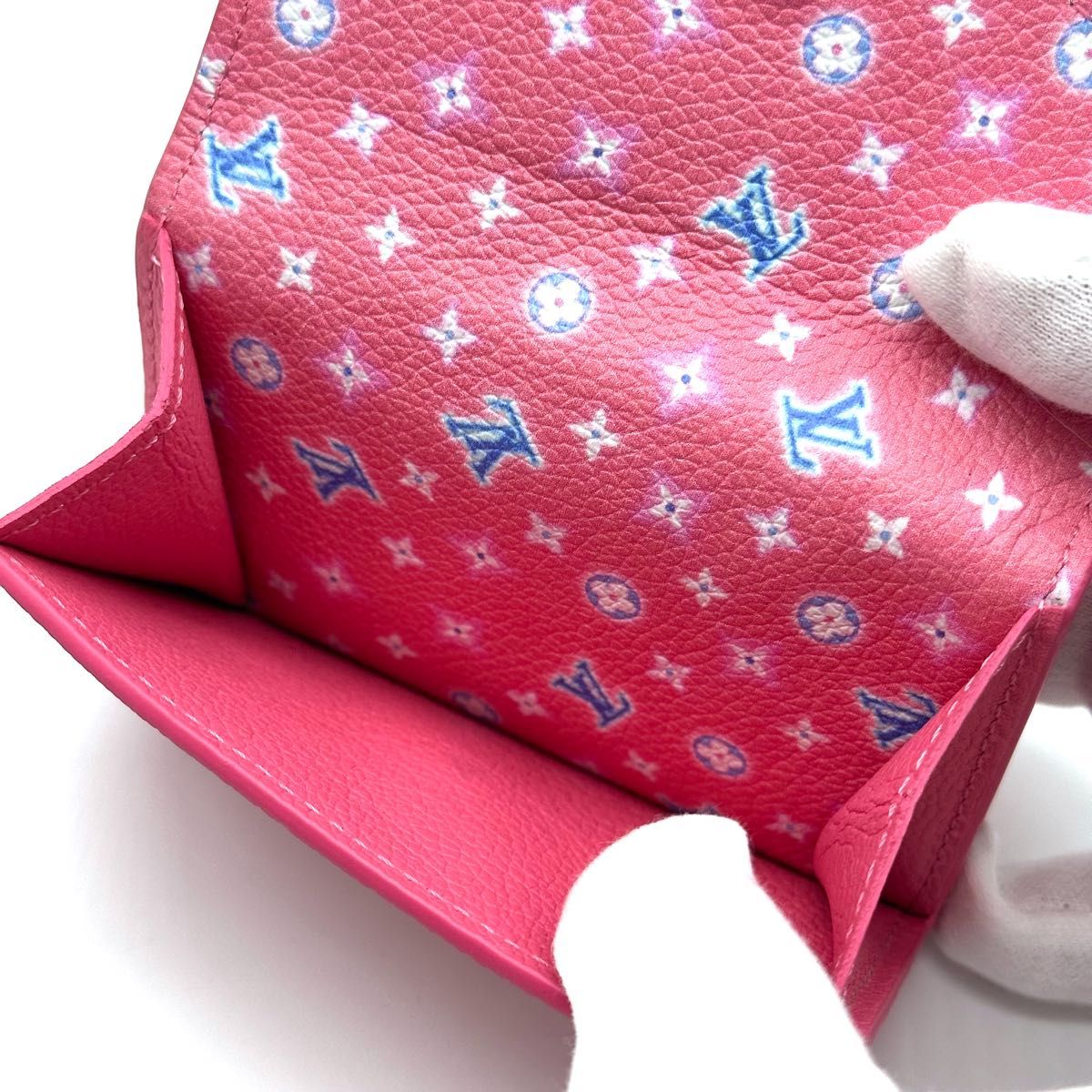 美品】LOUIS VUITTON ルイヴィトン ポルトフォイユ ロックミニ 美品】LOUIS VUITTON ルイヴィトン ポルトフォイユ ロックミニ