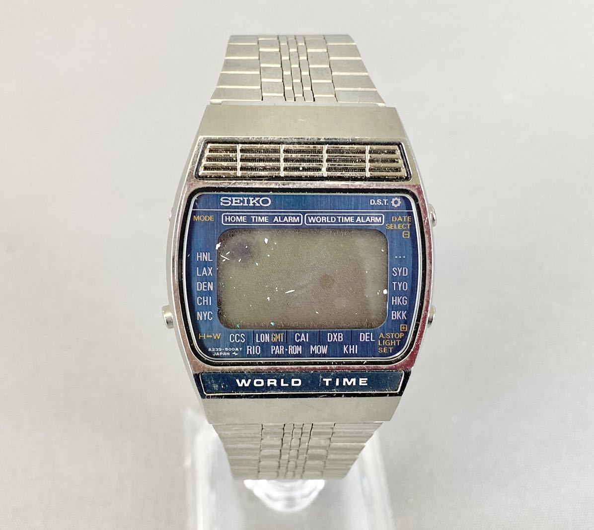 SEIKO WORLD TIME アトラス ジャンク 腕時計(デジタル) 