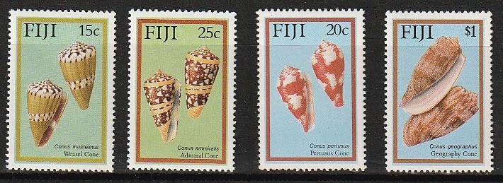  フィジー 1987年貝４種完未の画像1