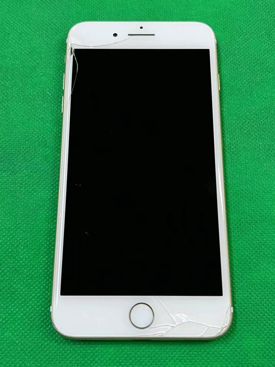 「画面割れ」SIMフリー iPhone 7 Plus 128GB ゴールド 送料無料