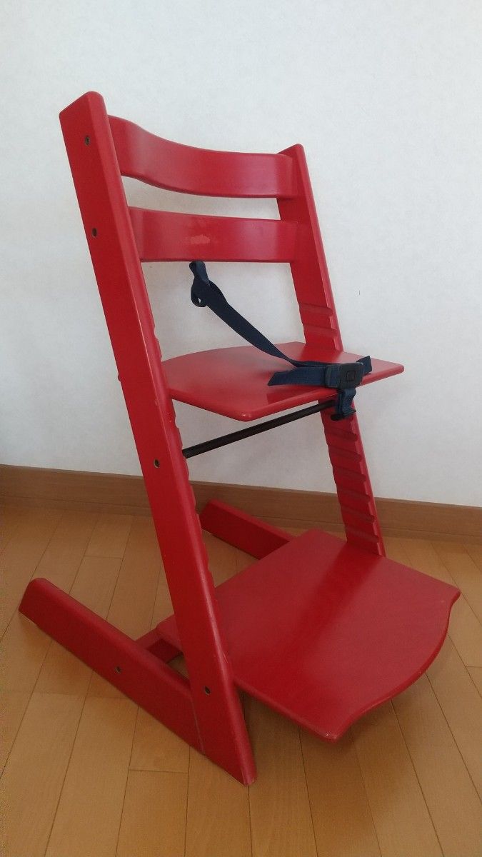 【北欧】 STOKKE TRIPP TRAPP ストッケ トリップトラップ  レッド  赤 木製 ベビーチェア ハイチェア チェア