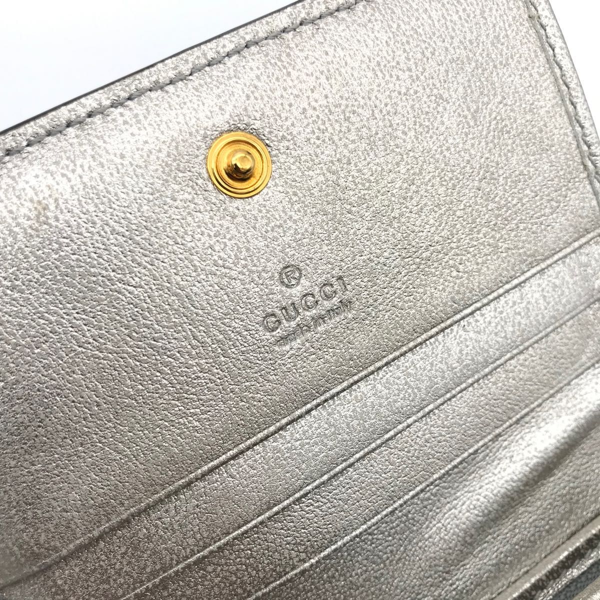 正規品 極美品 希少 グッチ財布 グッチggマーモント グッチリザード-