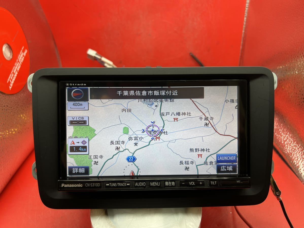 即決★PANASONIC STRADA パナソニックストラーダ CN-S310D 地デジ フルセグ Bluetooth audio Panasonic DVDビデオ_画像3