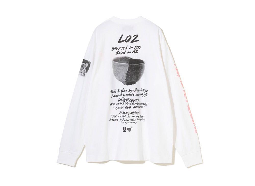 HUMAN MADE UNDERCOVER LAST ORGY2 L/S T-SHIRT Whitehyu- man meido undercover last o-ji-2 L es T-shirt white 