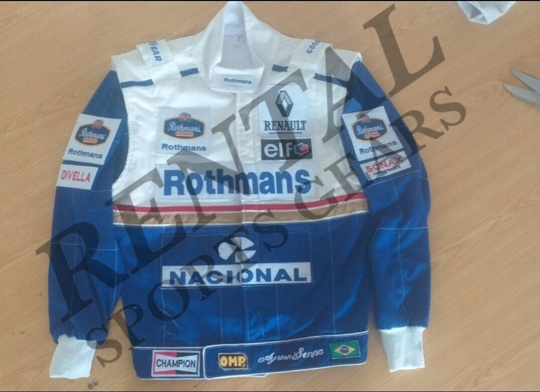 【開店記念セール！】 Rothmans Senna　 海外　限定品　送料込み　アイルトン・セナ　Ayrton F1 11 レーシングジャケット　サイズ各種 F1