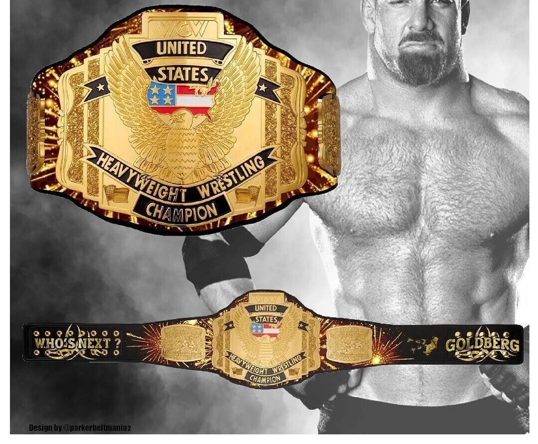 海外　限定品　送料込み プロレス WCW US Bill Goldberg Signature Series Wrestling 　チャンピオン 優勝　ベルト　高品質　レプリカ ３_画像1