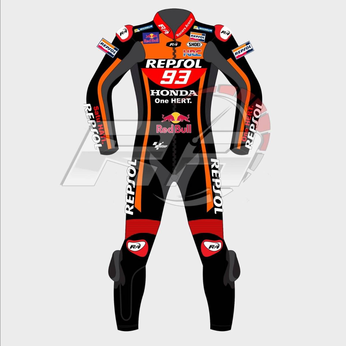 海外 送料込み 　高品質　マルク・マルケス Repsol　MotoGp レーシング　レザースーツ　 サイズ各種　レプリカ　2_画像1