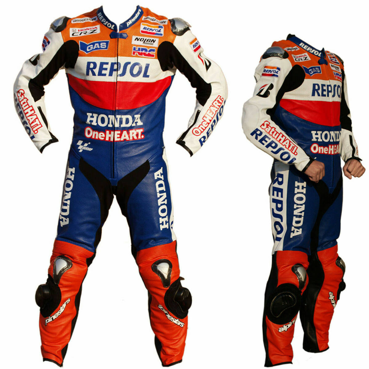 海外 送料込み 　高品質　マルク・マルケス Repsol　MotoGp レーシング　レザースーツ　 サイズ各種　レプリカ　4_画像1